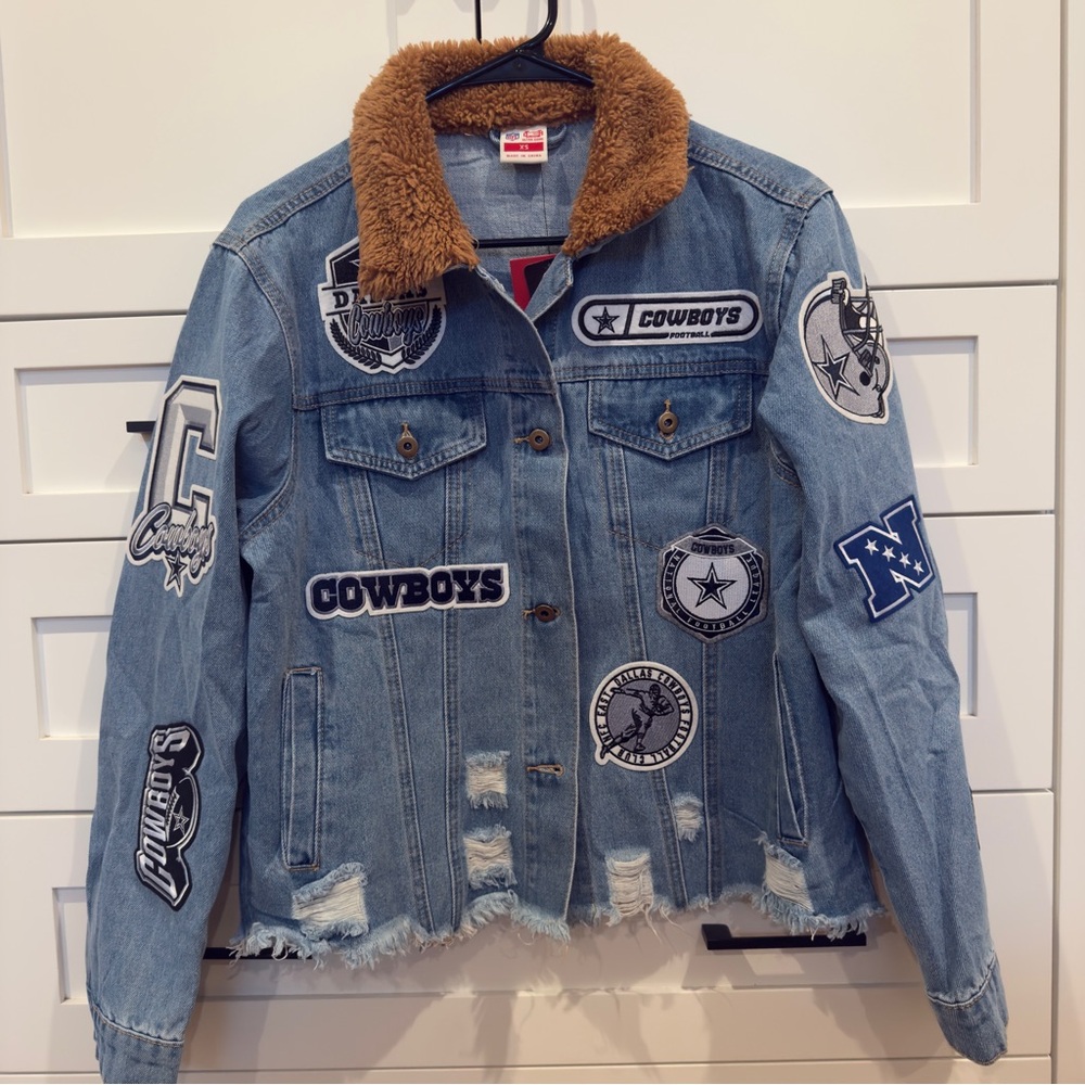 NFL Dallas Cowboys Patch Denim Jacket